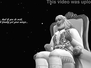 Chci ty velké kozy té milf v tom vánočním parodickém jebání