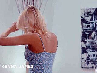 lesbian girl licks ass and pussy preparing for threesome