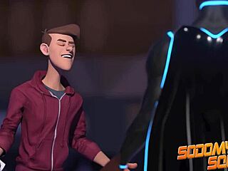 BBC Superhero Shoves Cock in Own Ass