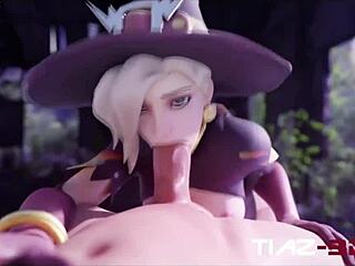 Compilation of Mercy's Big Tits in Overwatch Hentai