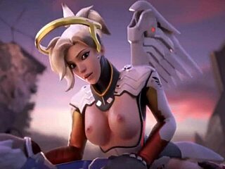 Compilation of Mercy's Big Tits in Overwatch Hentai