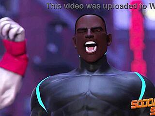 BBC Superhero Shoves Cock in Own Ass