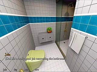 Být kreténem Chick Route 3 s brunetkou anime postavou