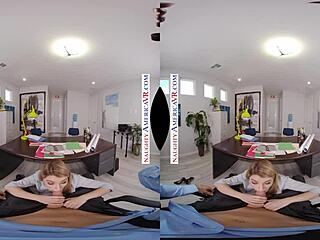 i fuked abby adams' natural tits in lingerie at werk