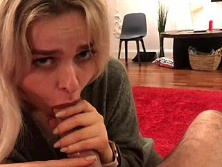 Wow! Small Blonde Slut Devours Monster Cock!