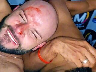 celebrating halloween in brazil with emotional gay orgy, bareback domination