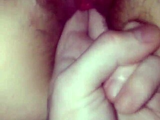 Watch her finger pussy with my dildo?