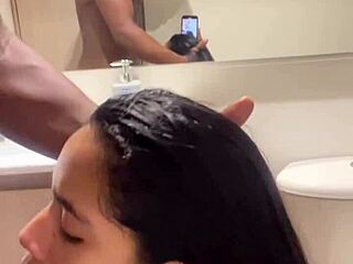 Latina Teen 18+ Gives Deepthroat Blowjob