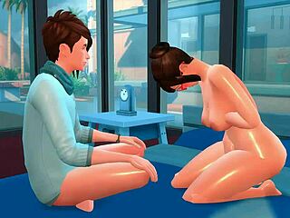 In The Sims 4 episode 1, I watch the couple having passionate sex.