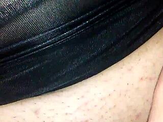 Bound Black Babe Uses Dildo Hardcore