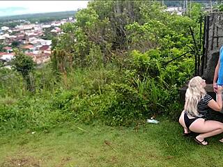 Camera Catches Couple Fucking In Public