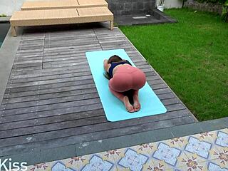 After yoga, the step sister gets fucked hard.