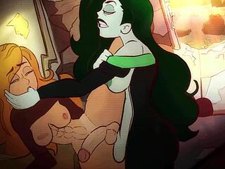 Yo, Kim Possible and Shego get wild in futa hentai action!