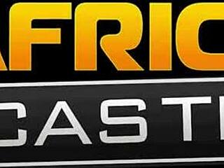 african girl trashed by big white cock 😱