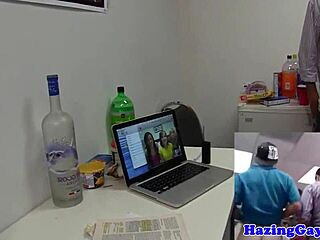 Feeling the Passion in a Real Dorm Orgy with Twinks