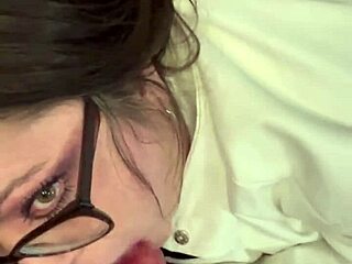 Sexy Minxycme Sucks Dildo in Lesbian Play!