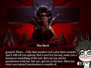 Gay man fucks the devil in hell with deepthroat!