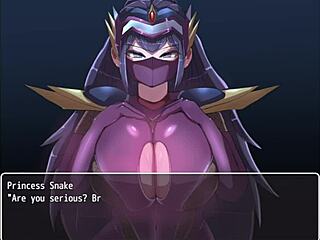 Hero gets dominated, they play with his cock.