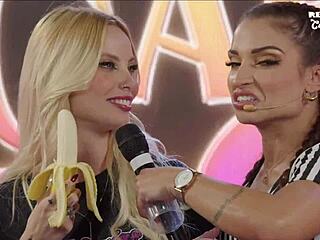 Horny Women Compete In Deep Throat Challenge In California!