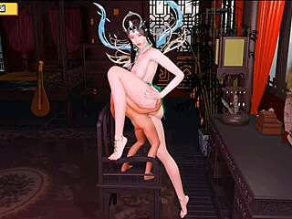 In Hentai 3D Episode 40, Lucky Guy Meets Giant Goddess