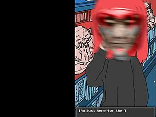 What happens in the strange Halloween house cartoon?