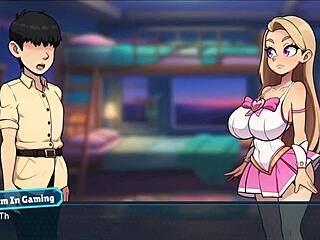 Princess Sophia in hentai game, bratty teen 18+ with big tits strips naked after clothes ripped