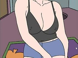 Co se děje v podivném halloweenovském domě v karikatuře?