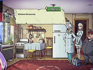 Hot elf blonde in souper game demo