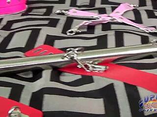 Nadia White Trains Ebony Sub Layla Perez in Rough Lesbian Domination.