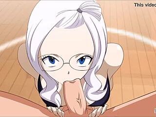 Mirajane in hardcore Fairy Tail hentai action