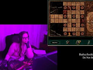 blackmoor manor: big tits brunette naked in game