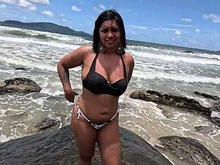 Wild Public Orgy on Beach Trail with Casal Mattos