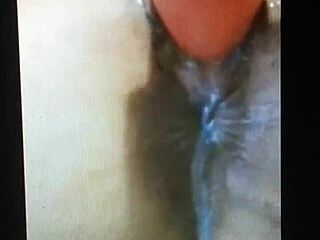 intense dildo masturbation brings powerful orgasm emotions