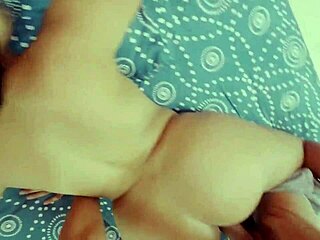 big tits girl asks for massage, ends up having sex pov