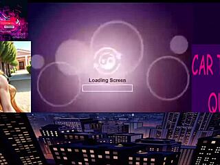 Oh Wow, Watch This Blonde Cartoon Girl Give A Sloppy Deepthroat Blowjob In The Car!