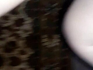 BBW wife with big tits sucking passionately.