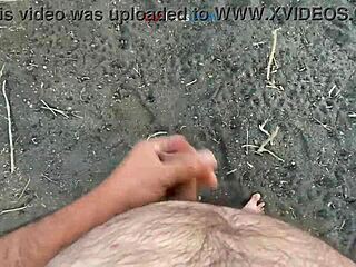 why is this brunette masturbating under the bridge in usa?