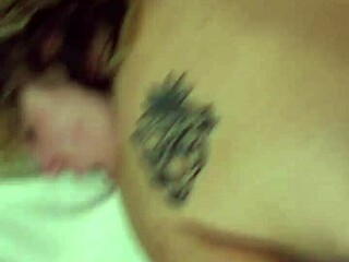 hot wife with tattoo and big ass at work scene