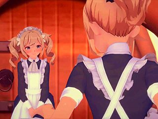 In Genshin Impact, Jean joins the maids for a threesome