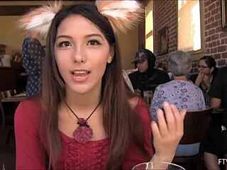 fox costume makes her squirt in this 1080p video