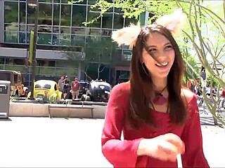 fox costume makes her squirt in this 1080p video