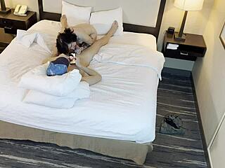 Tattooed petite beauty skillfully sucks cock