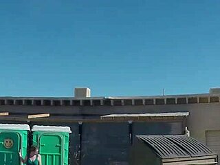 porta gloryhole cum loving redhead pt3 swallows outdoors