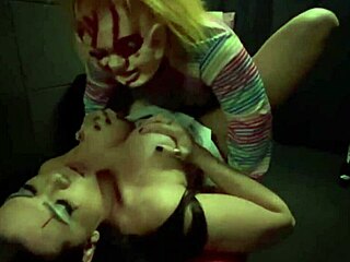 Chucky bangs the bride at Halloween swing house party