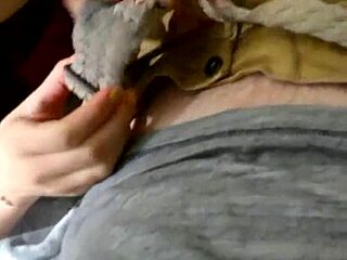 Sexy lingerie tease leads to noitakails giving head!