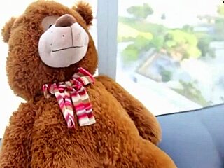 Curvaceous Latina Angelina Castro Rides Her Teddy Bear