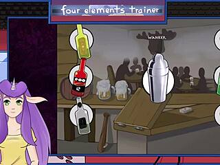 avatar last airbender trainer mixing drinks with big tits