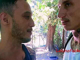 Latino Twink Tends Hardwood In Forest