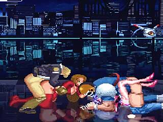 hentai mugen characters tease in steamy showcase.