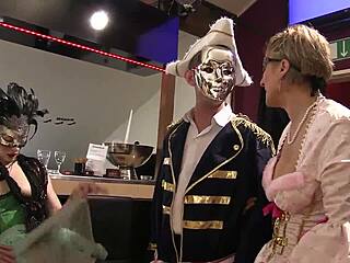 Four Teens at Masquerade Ball Dive into Wild Orgy Frenzy!